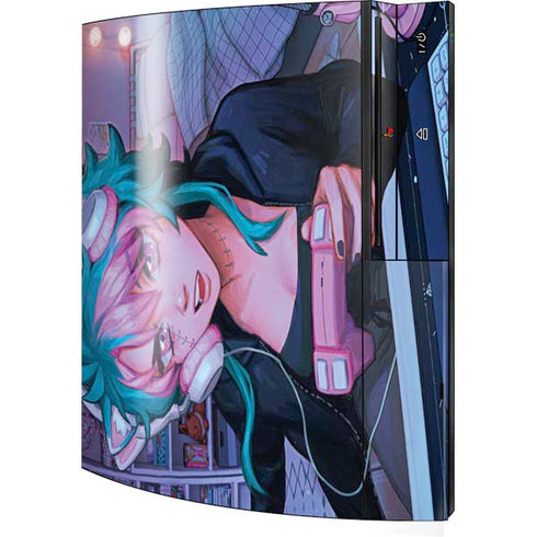 Anime Catgirl Gamer Nerd by Ivy Dolamore Playstation 3 & PS3 Skin